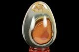 Polished Polychrome Jasper Egg - Madagascar #134566-1